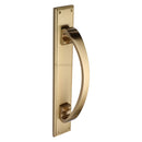 Heritage Brass Door Pull Handle on Back Plate