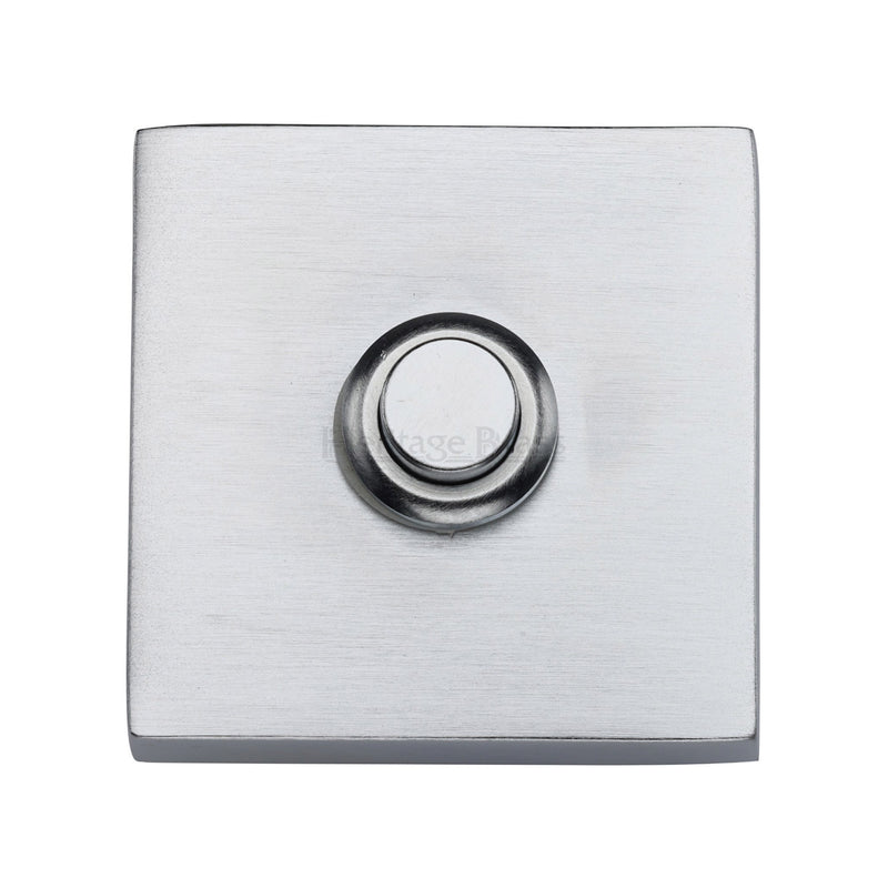 Heritage Brass Square Bell Push