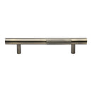 Heritage Brass Knurled Bar Door Pull Handle