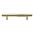 Heritage Brass Knurled Bar Door Pull Handle