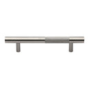 Heritage Brass Knurled Bar Door Pull Handle