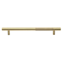 Heritage Brass Knurled Bar Door Pull Handle