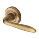Heritage Brass Sutton Door Handle on Round Rose