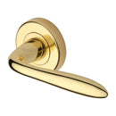 Heritage Brass Sutton Door Handle on Round Rose