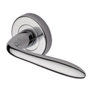 Heritage Brass Sutton Door Handle on Round Rose