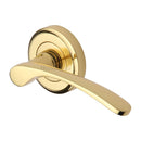 Heritage Brass Sophia Door Handle on Round Rose