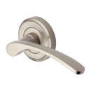Heritage Brass Sophia Door Handle on Round Rose