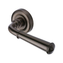 Heritage Brass Colonial Door Handle on Round Rose