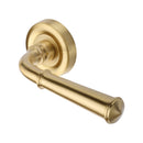 Heritage Brass Colonial Door Handle on Round Rose