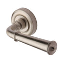 Heritage Brass Colonial Door Handle on Round Rose