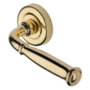 Heritage Brass Lincoln Door Handle on Round Rose