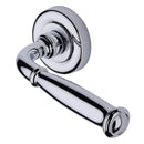 Heritage Brass Lincoln Door Handle on Round Rose