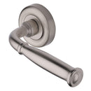 Heritage Brass Lincoln Door Handle on Round Rose