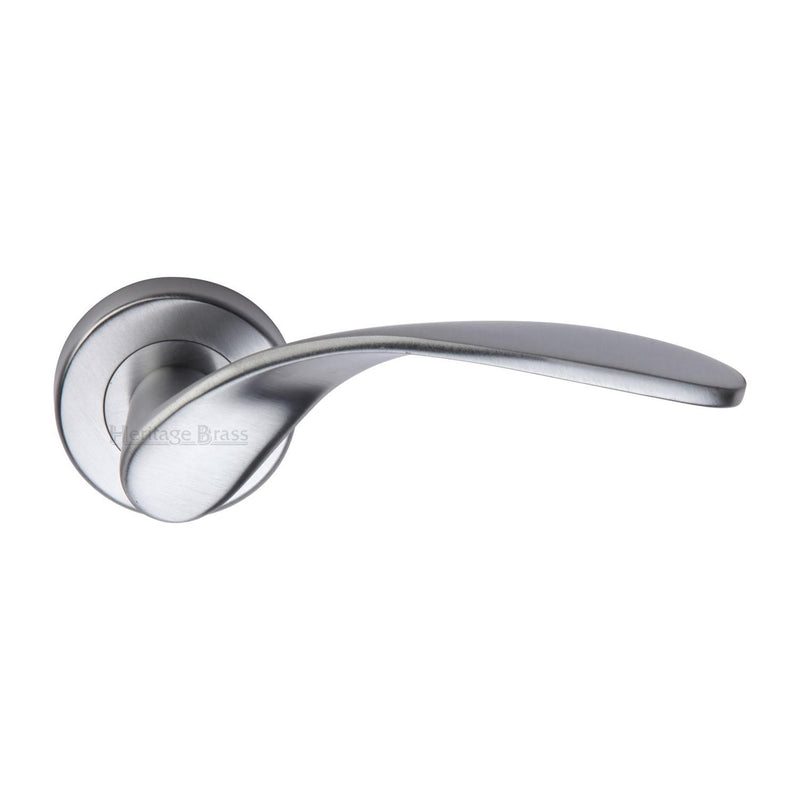 Heritage Brass Volo Door Handle on Round Rose