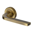 Heritage Brass Bellagio Door Handle on Round Rose