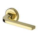 Heritage Brass Bellagio Door Handle on Round Rose