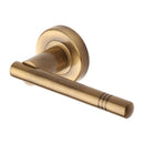 Heritage Brass Alicia  Door Handle on Round Rose