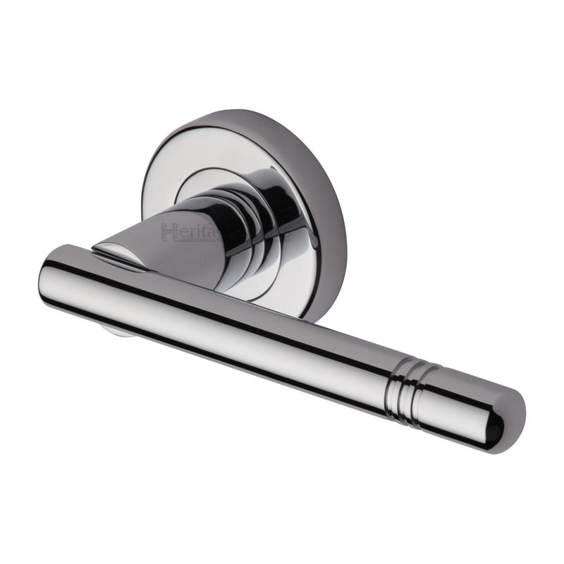 Heritage Brass Alicia  Door Handle on Round Rose