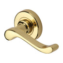 Heritage Brass Bedford Door Handle on Round Rose
