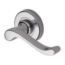 Heritage Brass Bedford Door Handle on Round Rose