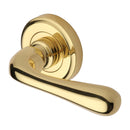 Heritage Brass Charlbury Door Handle on Round Rose