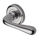Heritage Brass Charlbury Door Handle on Round Rose