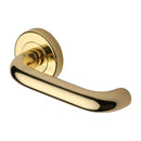 Heritage Brass Harmony Door Handle on Round Rose