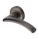 Heritage Brass Centaur Door Handle on Round Rose