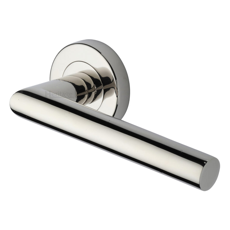 Heritage Brass Athena Door Handle on Round Rose
