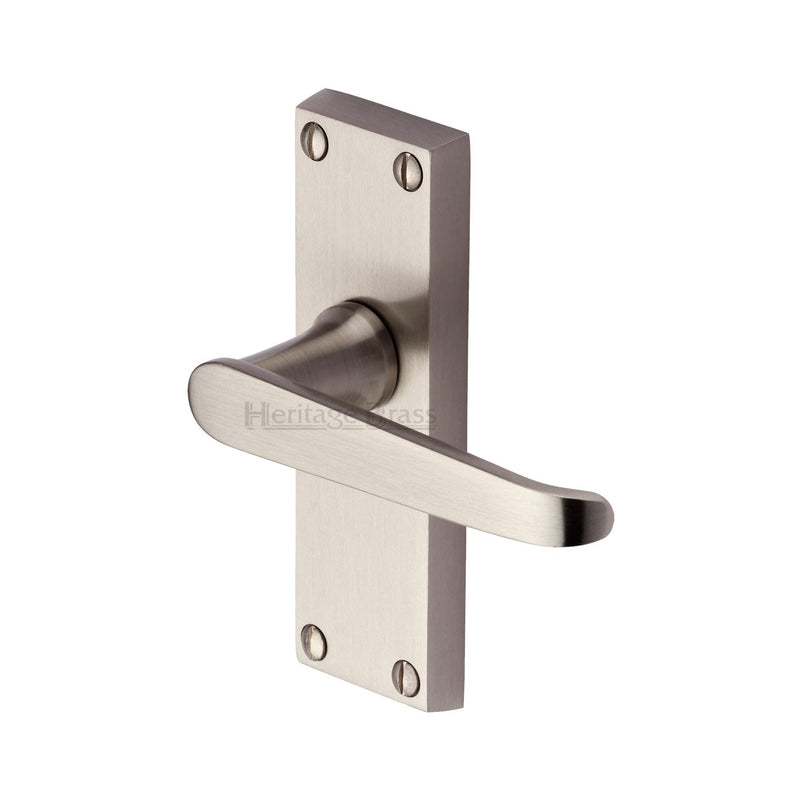 Heritage Brass Victoria Short Door Handle on Plate