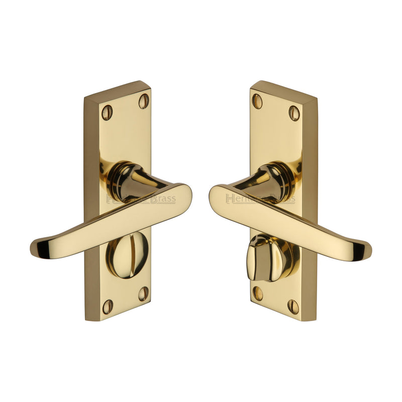 Heritage Brass Victoria Short Door Handle on Plate