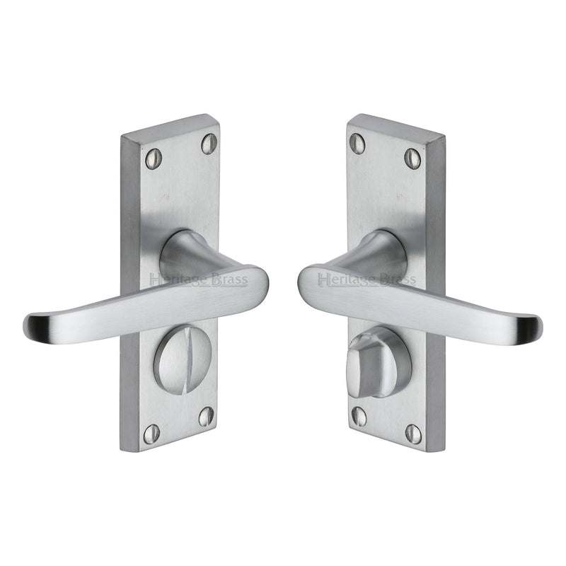 Heritage Brass Victoria Short Door Handle on Plate