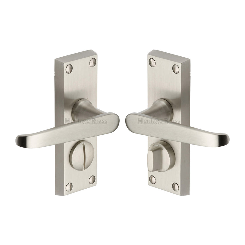 Heritage Brass Victoria Short Door Handle on Plate
