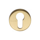 Heritage Brass Euro Profile Cylinder Escutcheon Round - V4008