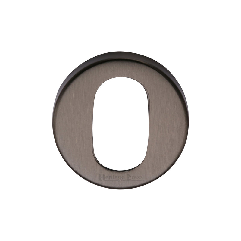 Heritage Brass Oval Profile Cylinder Escutcheon Round - V4009