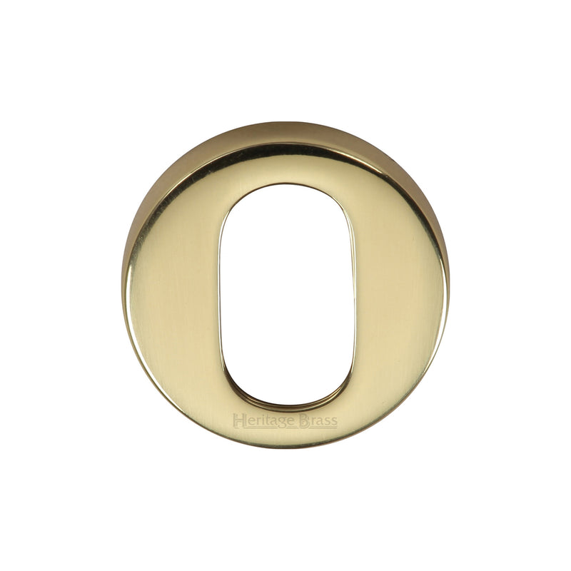 Heritage Brass Oval Profile Cylinder Escutcheon Round - V4009
