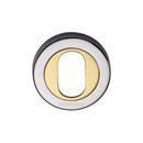 Heritage Brass Oval Profile Cylinder Escutcheon Round - V4010