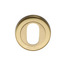 Heritage Brass Oval Profile Cylinder Escutcheon Round - V4010