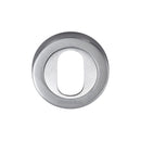 Heritage Brass Oval Profile Cylinder Escutcheon Round - V4010