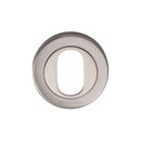 Heritage Brass Oval Profile Cylinder Escutcheon Round - V4010