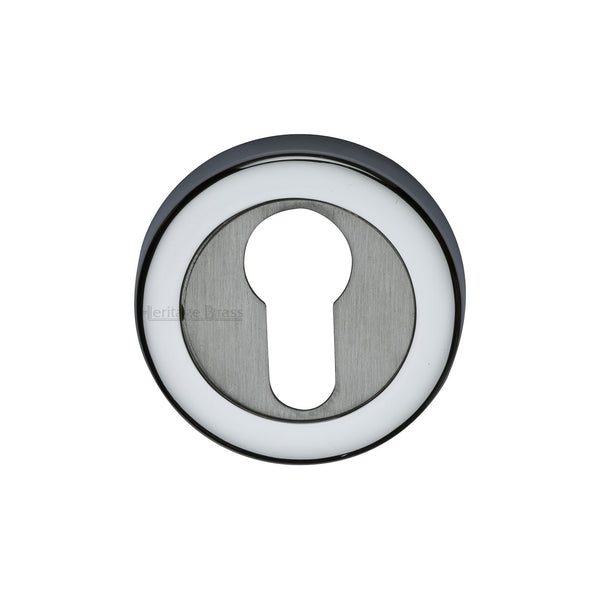 Heritage Brass Euro Profile Cylinder Escutcheon Round - V4020