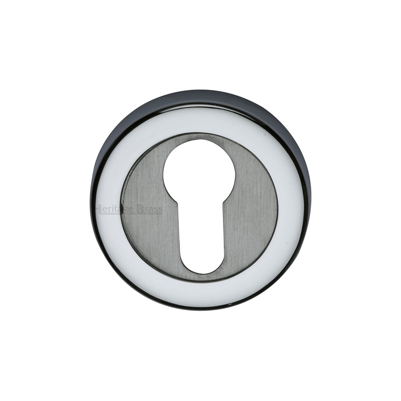 Heritage Brass Euro Profile Cylinder Escutcheon Round - V4020