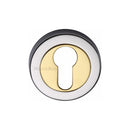 Heritage Brass Euro Profile Cylinder Escutcheon Round - V4020