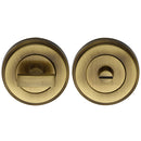Heritage Brass Round Bathroom Turn & Release - V4040