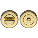 Heritage Brass Round Bathroom Turn & Release - V4040