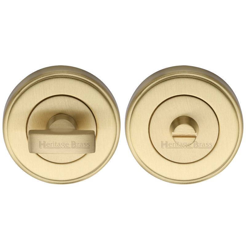 Heritage Brass Round Bathroom Turn & Release - V4040