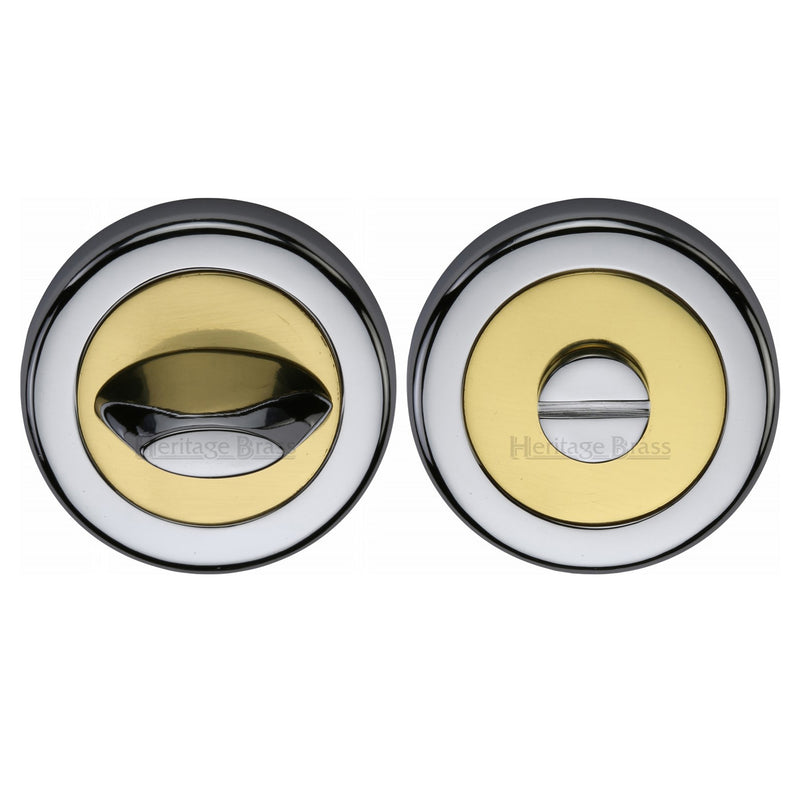Heritage Brass Round Bathroom Turn & Release - V4043