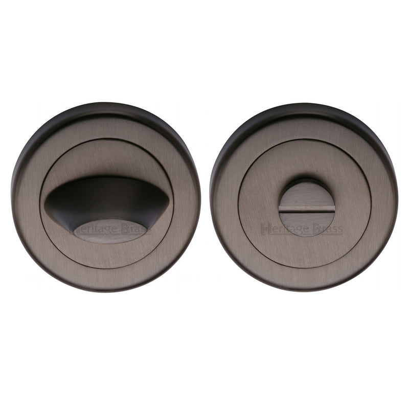 Heritage Brass Round Bathroom Turn & Release - V4043