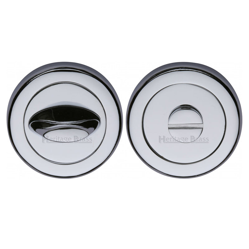 Heritage Brass Round Bathroom Turn & Release - V4043