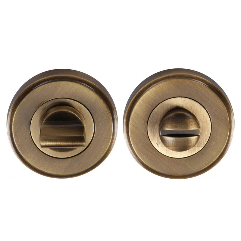 Heritage Brass Round Bathroom Turn & Release - V4045